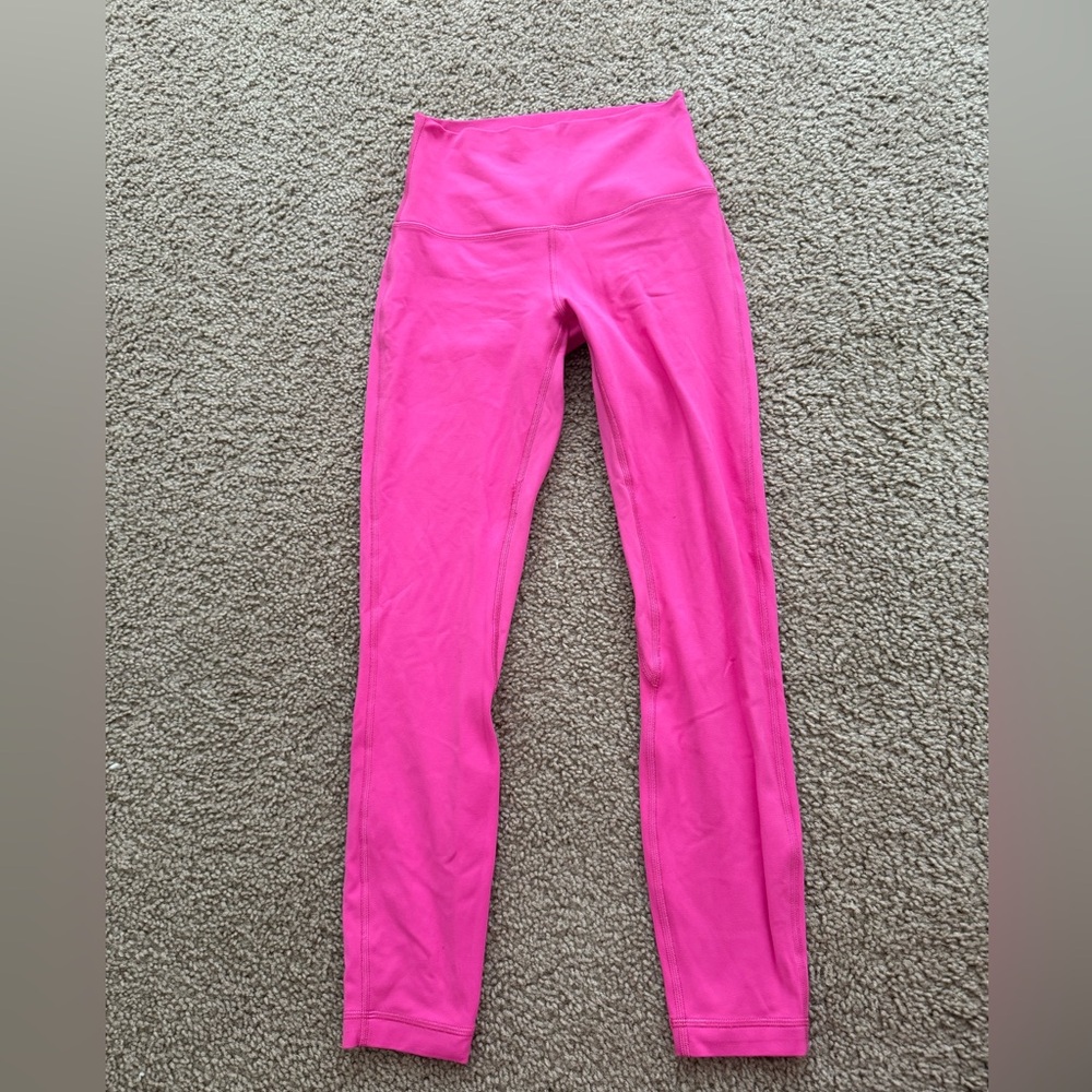 Pink Lululemon align leggings 25 inch